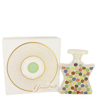 Bond No. 9 Eau De New York perfume bottle with gold circular packaging box