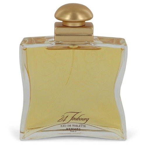 24 Faubourg by Hermès eau de toilette in clear glass bottle with gold dome cap