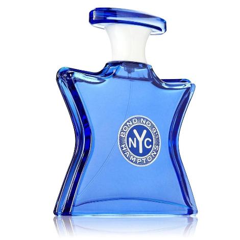 Bond No. 9 Hamptons blue eau de parfum bottle with pump dispenser
