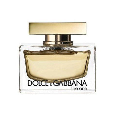 D & G The One Eau de Parfum 2.5 oz transparent bottle with golden juice front view