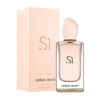 Armani Si Eau De Toilette bottle with peach box packaging