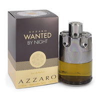 Azzaro Wanted By Night fragrance bottle with brown and gold packaging box