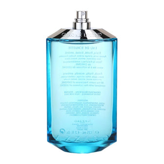 Azzaro Chrome Legend blue fragrance bottle with spray atomizer and text on label
