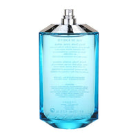 Azzaro Chrome Legend blue fragrance bottle with spray atomizer and text on label