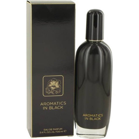 Aromatics In Black Eau De Parfum bottle with black box packaging featuring gold logo and text.