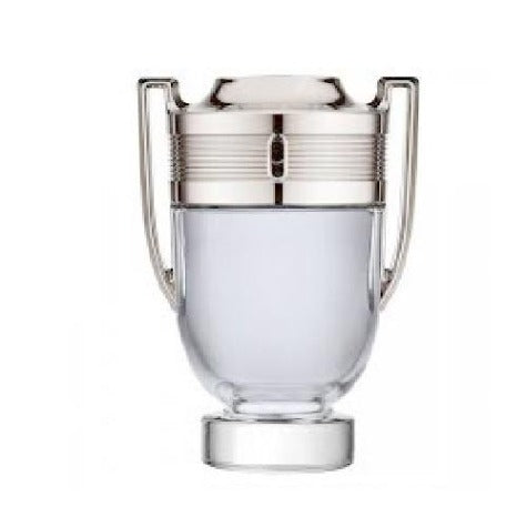 Paco Rabanne Invictus Eau de Toilette 3.4 oz trophy shaped glass bottle front view