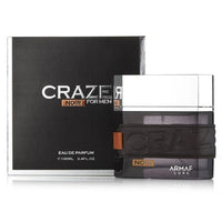 Armaf Craze Noir eau de parfum bottle with black box packaging displayed together