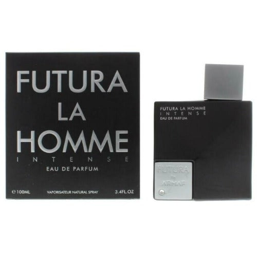 Armaf Futura La Homme Intense Eau De Parfum 100ml bottle with black box and gray cap