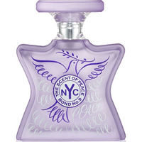 Bond No. 9 The Scent of Peace purple eau de parfum bottle with winged logo design