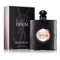 Black Opium Eau De Parfum bottle with sparkly black case and box packaging