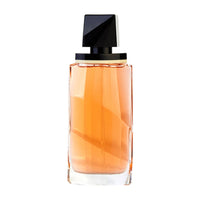 Bob Mackie Eau De Toilette bottle with orange liquid and black cap